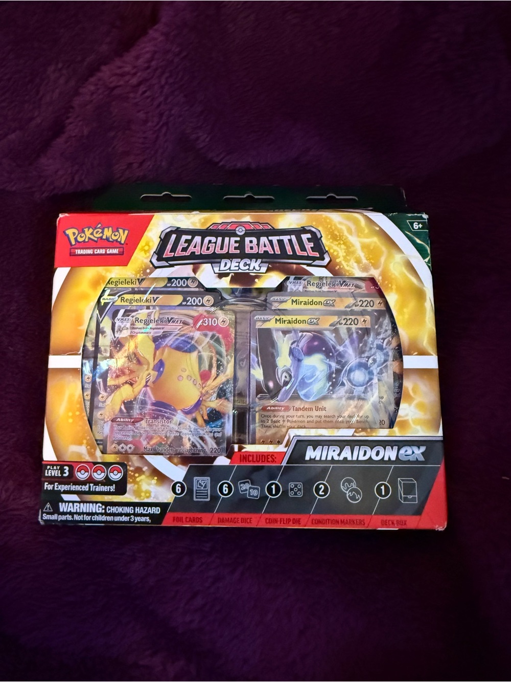 Pokemon League Battle Deck Miraidon ex Yellow Blue